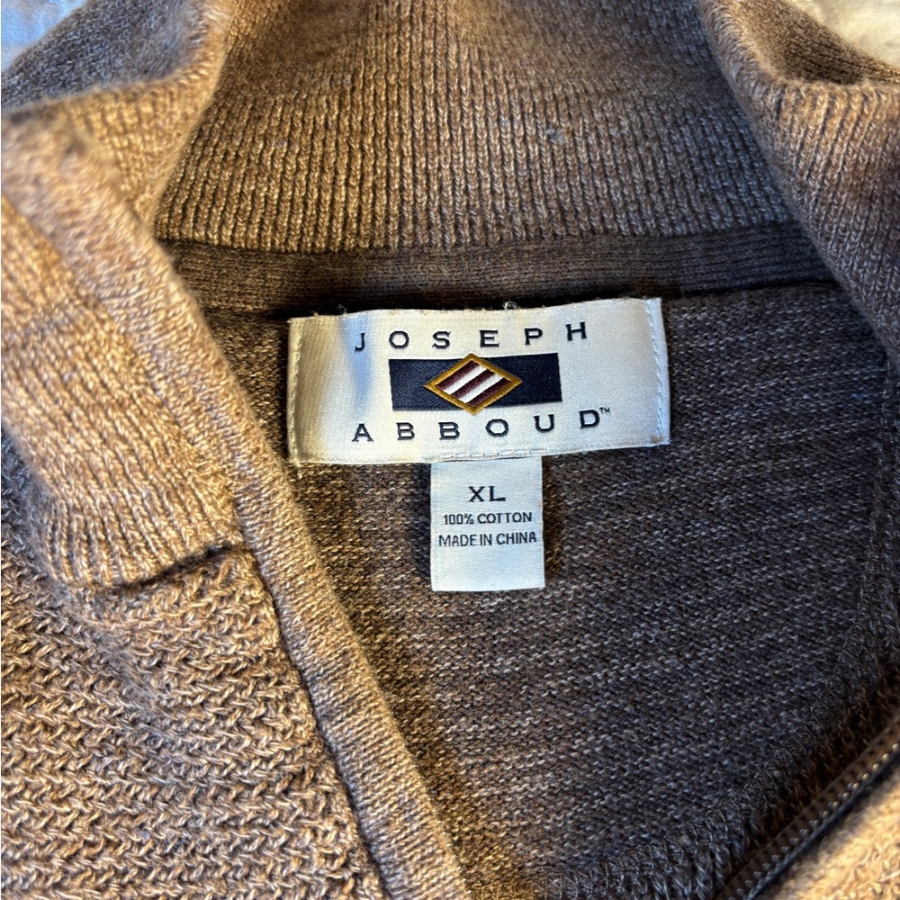 Joseph Abboud Quarter-Zip Sweater – Men's XL - Picture 3 of 6